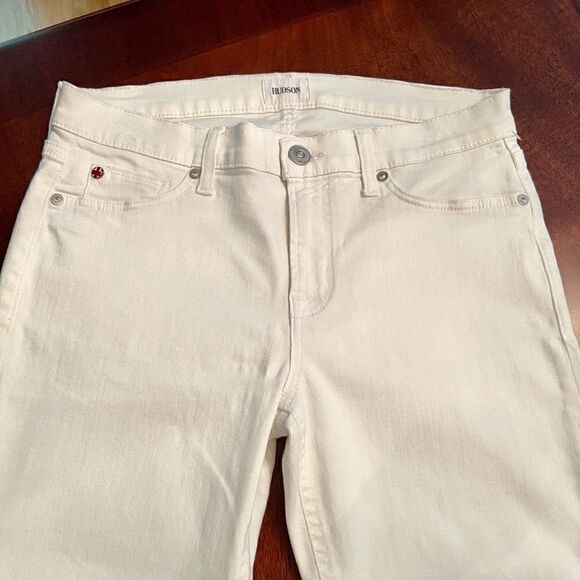 EEUC Hudson Tally Crop Skinny Jeans in White Size 29 x 28 Worn Once Perfect!! - Picture 2 of 11